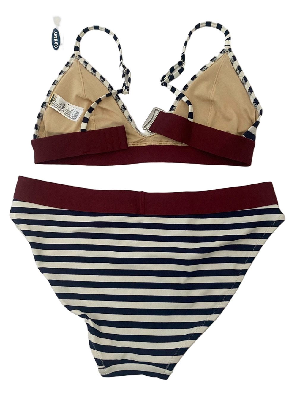 Old Navy Striped Bikini Set, size S & M - Picture 2 of 4